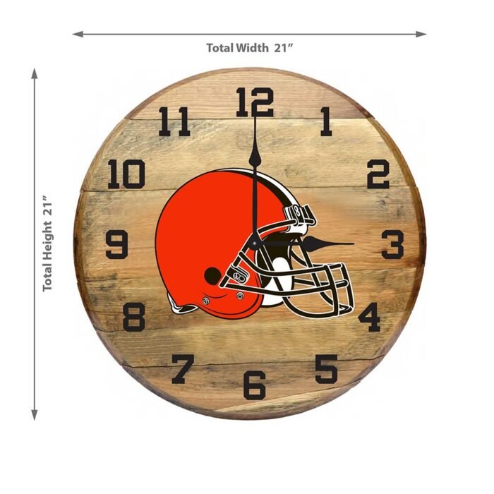 OAK BARREL CLOCK (Various Teams) - Image 59