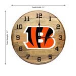 OAK BARREL CLOCK (Various Teams) - Image 63