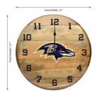 OAK BARREL CLOCK (Various Teams) - Image 65