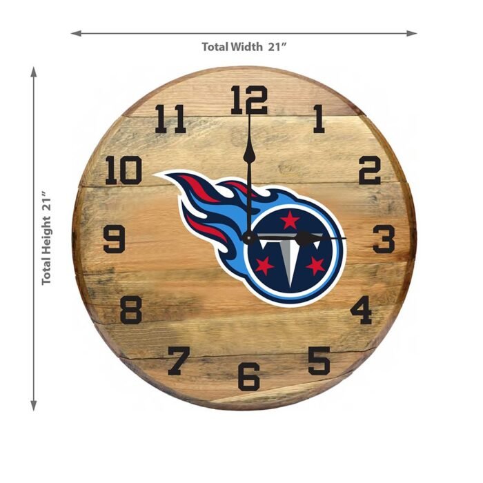 OAK BARREL CLOCK (Various Teams) - Image 66