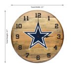 OAK BARREL CLOCK (Various Teams) - Image 41