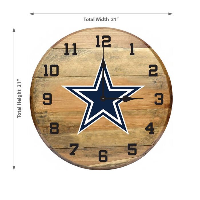 OAK BARREL CLOCK (Various Teams) - Image 41
