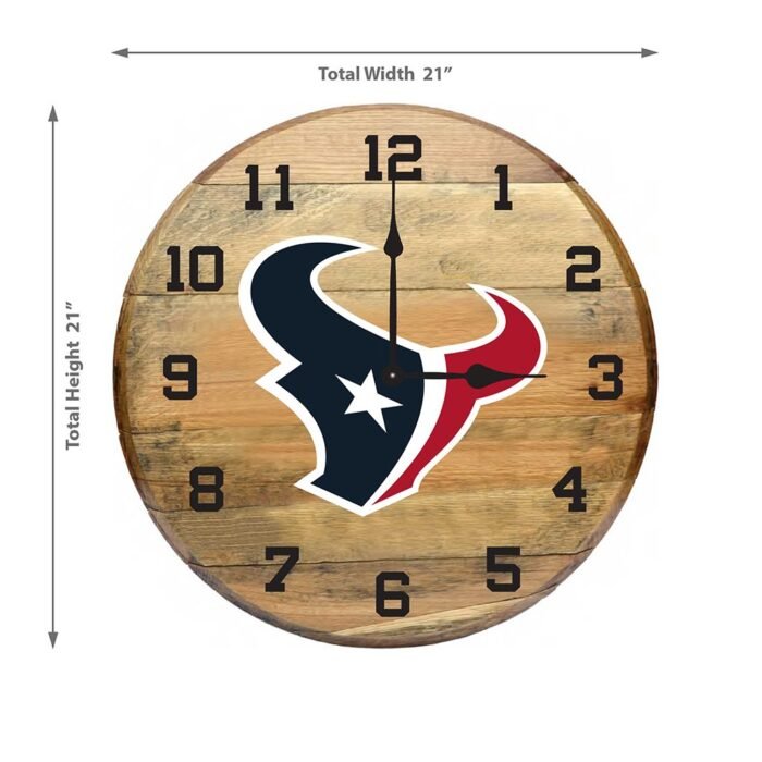 OAK BARREL CLOCK (Various Teams) - Image 70