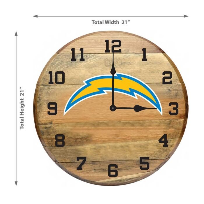 OAK BARREL CLOCK (Various Teams) - Image 73
