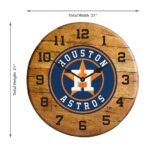 OAK BARREL CLOCK (Various Teams) - Image 83
