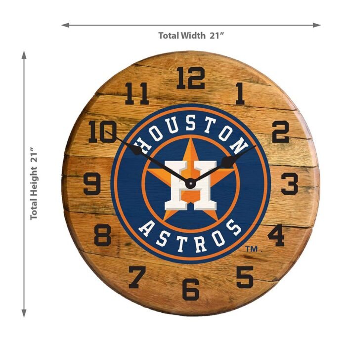 OAK BARREL CLOCK (Various Teams) - Image 83