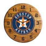 OAK BARREL CLOCK (Various Teams) - Image 36