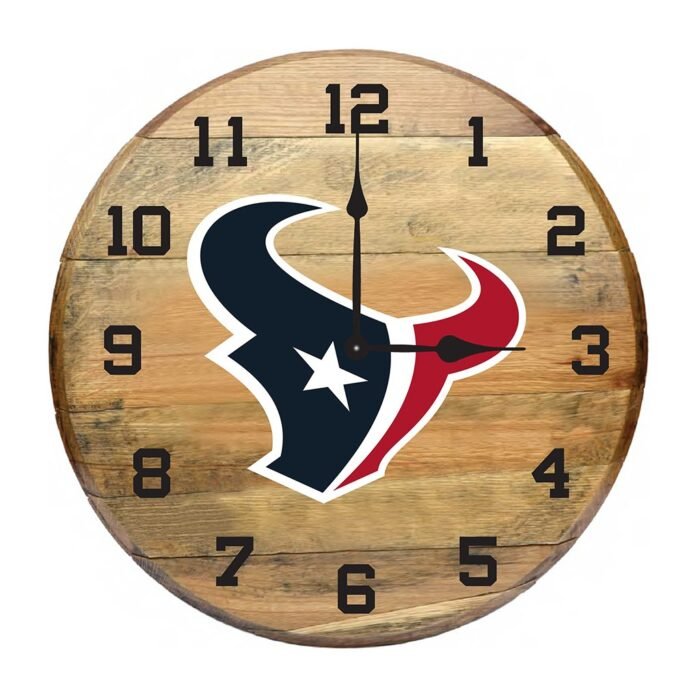 OAK BARREL CLOCK (Various Teams) - Image 31