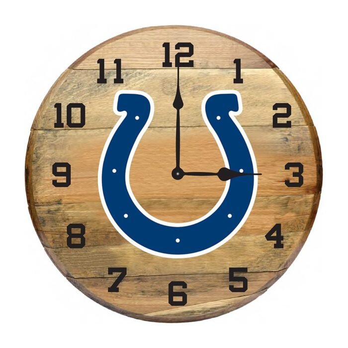OAK BARREL CLOCK (Various Teams) - Image 21