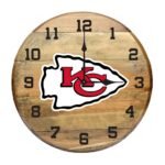 OAK BARREL CLOCK (Various Teams) - Image 6