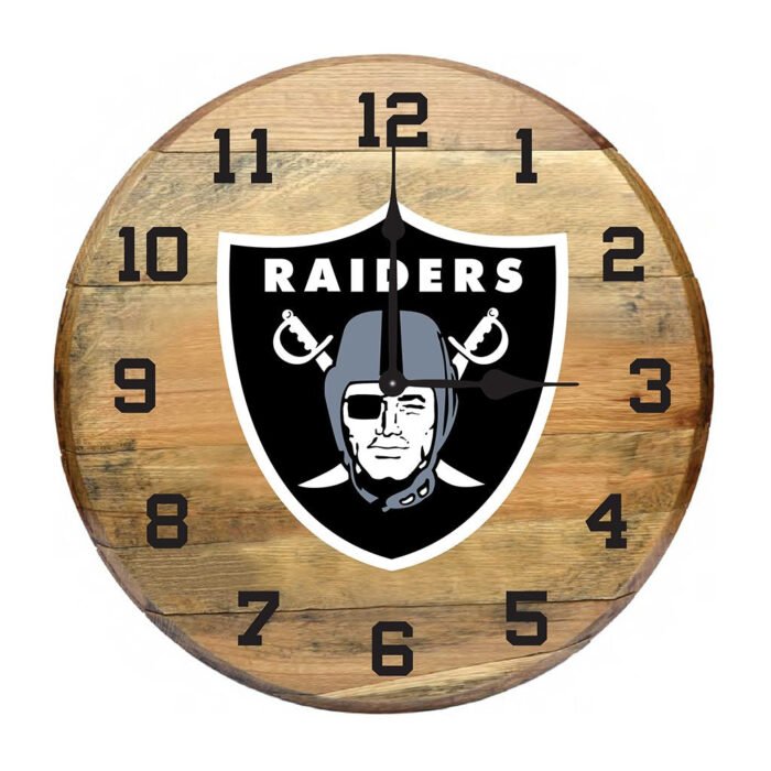 OAK BARREL CLOCK (Various Teams) - Image 10
