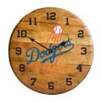 OAK BARREL CLOCK (Various Teams) - Image 37