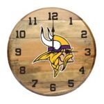 OAK BARREL CLOCK (Various Teams) - Image 7