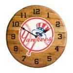 OAK BARREL CLOCK (Various Teams) - Image 32