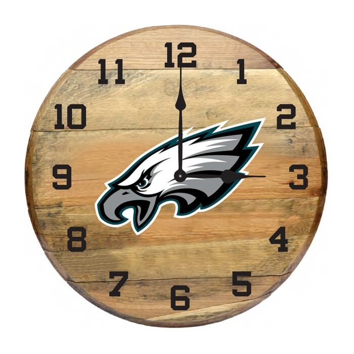 OAK BARREL CLOCK (Various Teams) - Image 14