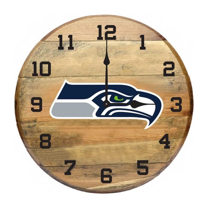 OAK BARREL CLOCK (Various Teams) - Image 23