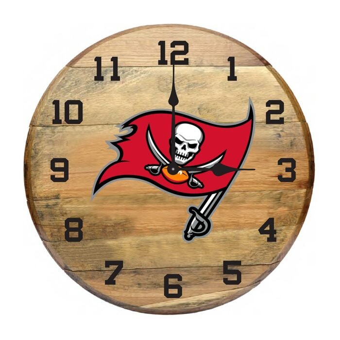 OAK BARREL CLOCK (Various Teams) - Image 9