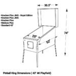 Pinball King | Standard 43-inch 4K Playfield | Dual Back-Glass Monitors (20-inch & 24-inch) | Virtual Pinball Machine - Image 7