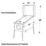 Pinball King | Siren | 32-inch Playfield | Virtual Pinball Machine  | Aluminum Rails - Image 12