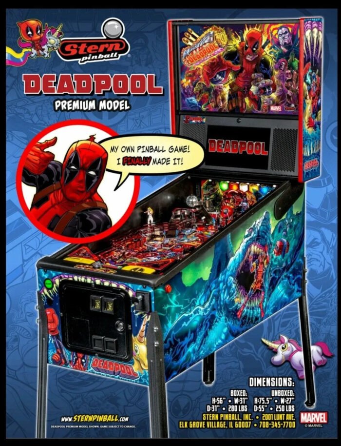 Premium Deadpool Pinball Machine by Stern Pinball - Image 6