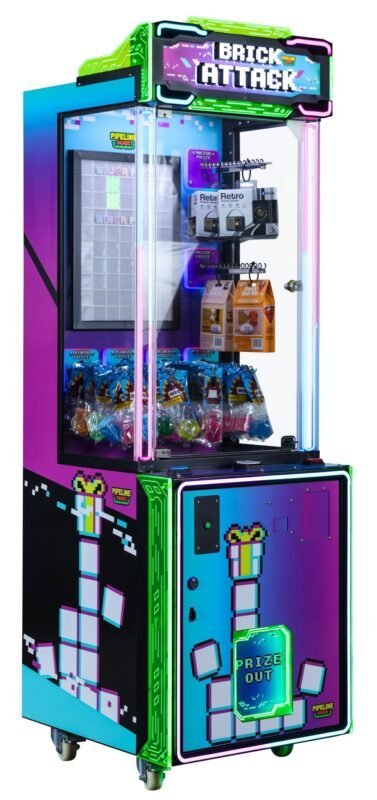 pipeline games brick attack mini 24 prize game metal cabinet 5055162