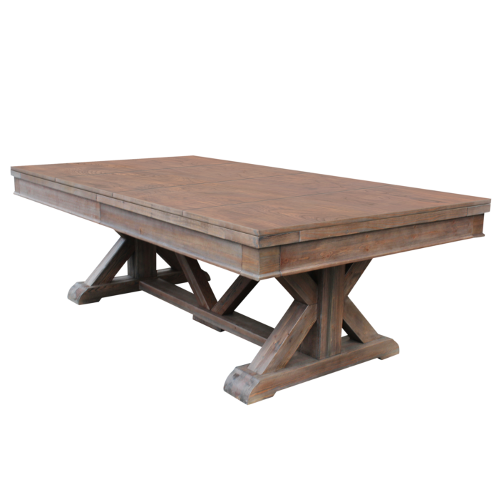 Playcraft Brazos River 8' Slate Pool Table - Leather Drop Pockets - Image 18