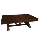 Playcraft Brazos River 8' Slate Pool Table - Leather Drop Pockets - Image 20