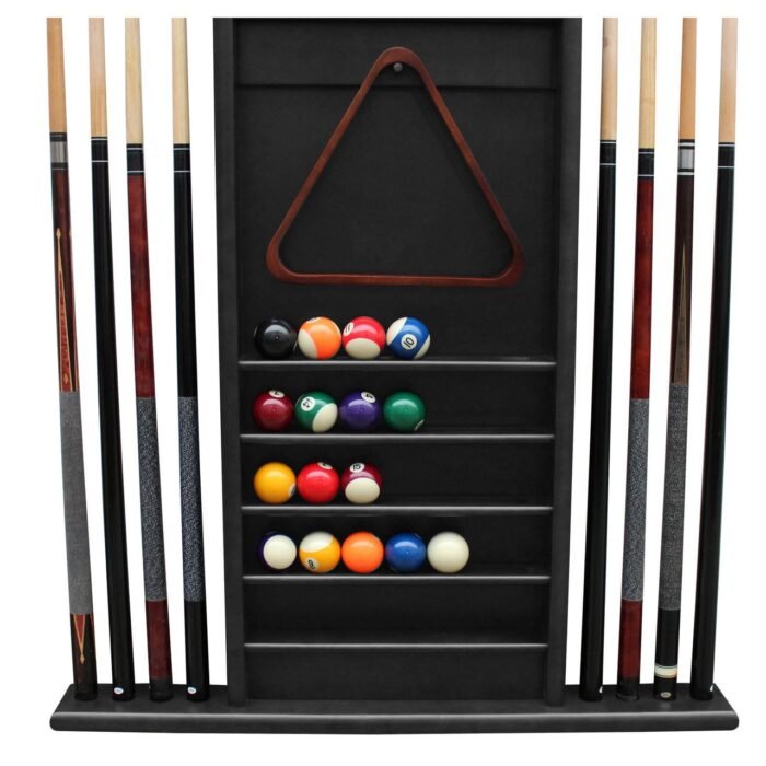 Playcraft Traditional Hardwood Billiard Wall Racks - Image 6