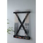 Playcraft X Style Hardwood 8 Cue Billiard Equipment Wall Rack - Image 3