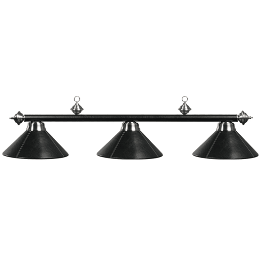 ram game room 54 leather black finish 3 shade billiard light fixture 1229050