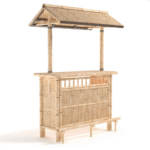 RAM Game Room | 60" Bamboo Tiki | Indoor and Outdoor | Bar Cabinet