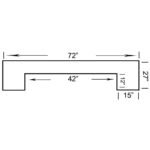 RAM Game Room 72" Bar - Black - Image 4