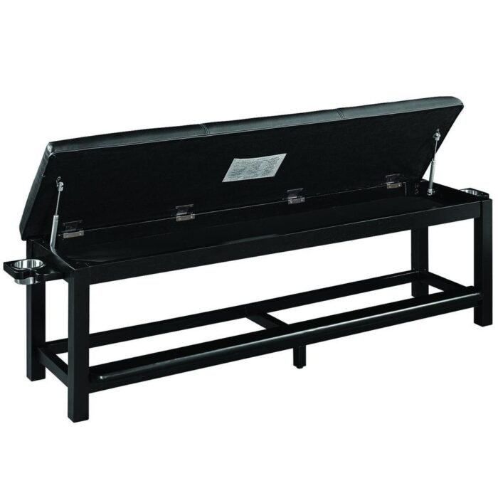 RAM Game Room Spectator Storage Bench - Black - Image 2