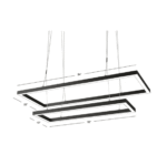 RAM Gameroom | 58" | Double Rectangular LED | Game Table Light Fixture - Image 4