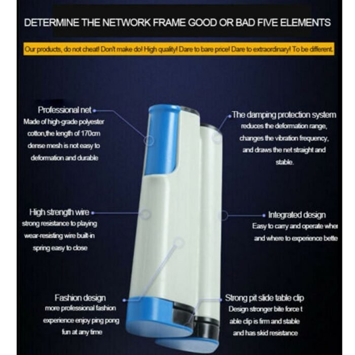 Retractable Portable Table Tennis Net Play Ping Pong Anywhere - Image 6