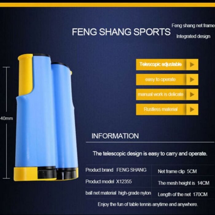 Retractable Portable Table Tennis Net Play Ping Pong Anywhere - Image 7