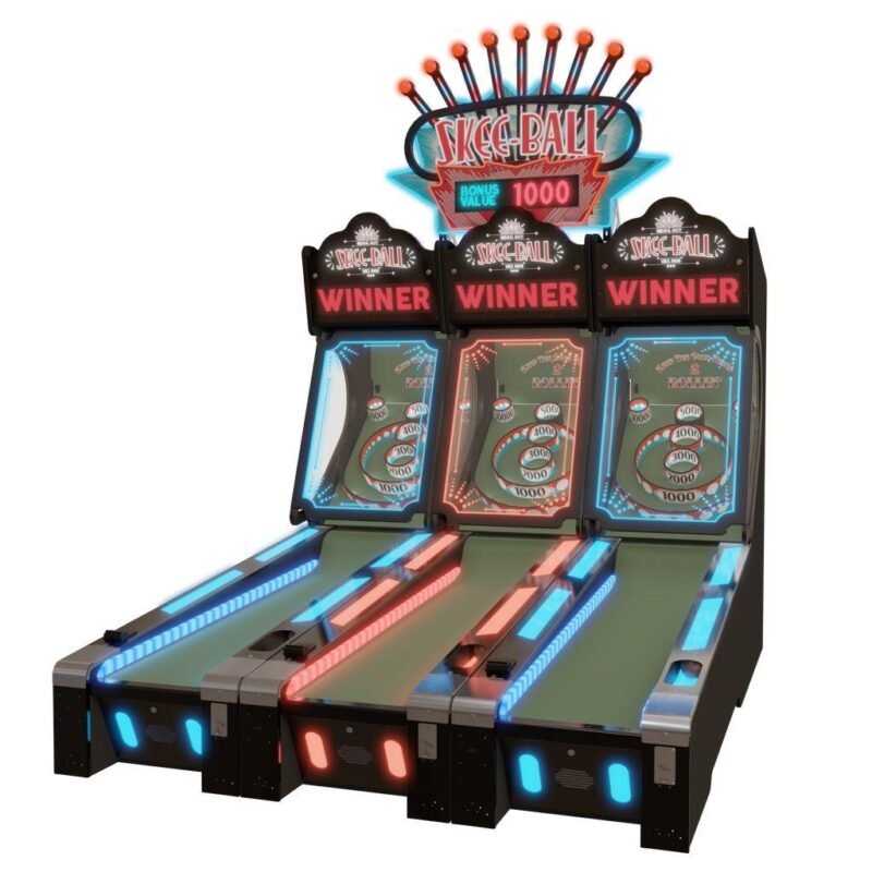 skee ball glow alley 10 bowler coin op redemption game none