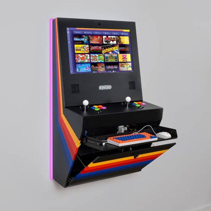 Polycade Sente Arcade (Black W/Retro Stripes) - Image 3