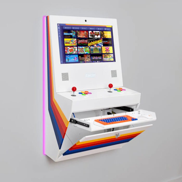 Polycade Sente Arcade (White W/Retro Stripes) - Image 3