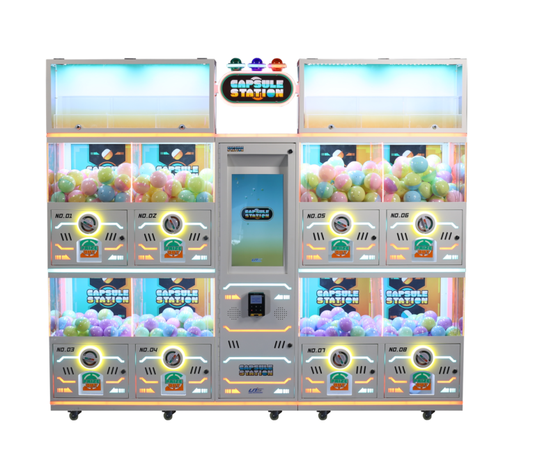 unis capsule station 8 player prize vending machine 5510415