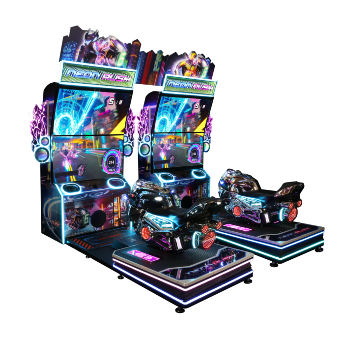 UNIS | Neon Rush | 49" Dual Screens | Arcade Racing Game - Image 2