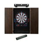 Viper | 777 Electronic Dartboard | Metropolitan Espresso Cabinet | Padded Dart Mat | The Bull Starts Here | Shadow Buster Dartboard Lights & Laser Throw Line Marker - Image 2