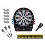 Viper | 777 Electronic Dartboard | "The Bull Starts Here" Throw Line Marker | Sure Grip Black Soft Tip Darts | Dart Tip Remover Tool & Tufflex II Black Dart Tips