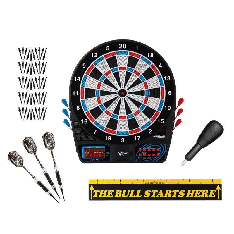 viper-777-electronic-dartboard-the-bull-starts-here-throw-line-marker-sure-grip-black-soft-tip-darts-dart-tip-remover-tool-tufflex-ii-black-dart-tips-8713028 Viper | 777 Electronic Dartboard | "The Bull Starts Here" Throw Line Marker | Sure Grip Black Soft Tip Darts | Dart Tip Remover Tool & Tufflex II Black Dart Tips - Image 1