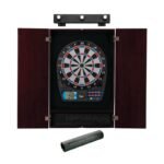 Viper | 787 Electronic Dartboard | Metropolitan Mahogany Cabinet | Laser Throw Line Marker | Padded Dart MAt | The Bull Starts Here | Shadow Buster Dartboard Lights - Image 2