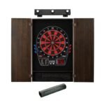 Viper | 797 Electronic Dartboard | Metropolitan Espresso Cabinet | Padded Dart Mat | The Bull Starts Here | Shadow Buster Dartboard Lights & Laser Throw Line Marker - Image 2