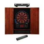 Viper | 800 Electronic Dartboard | Metropolitan Cinnamon Cabinet | Padded Dart Mat | The Bull Starts Here | Shadow Buster Dartboard Lights & Laser Throw Line Marker - Image 2
