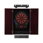Viper | 800 Electronic Dartboard | Metropolitan Mahogany Cabinet | Laser Throw Line Marker | Padded Dart MAt | The Bull Starts Here | Shadow Buster Dartboard Lights