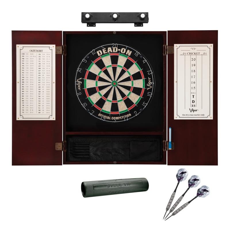 viper-dead-on-sisal-dartboard-metropolitan-cinnamon-cabinet-padded-dart-mat-the-bull-starts-here-underground-the-raven-steel-tip-darts-shadow-buster-dartboard-l-5258547 Viper | Dead On Sisal Dartboard | Metropolitan Cinnamon Cabinet | Padded Dart Mat | The Bull Starts Here | Underground The Raven Steel Tip Darts | Shadow Buster Dartboard Lights & Laser Throw Line Marker - Image 1
