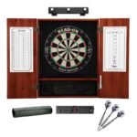 Viper | Dead On Sisal Dartboard | Metropolitan Cinnamon Cabinet | Padded Dart Mat | Underground The Raven Steel Tip Darts | Shadow Buster Dartboard Lights & Laser Throw Line Marker - Image 2